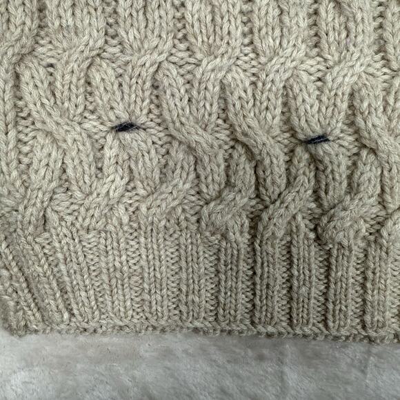 Fenn Wright Manson Wool Cable Knit Cropped Turtleneck Sweater Women's Size S - Picture 4 of 10